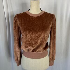 Vintage 70s  Crushed Velour Top